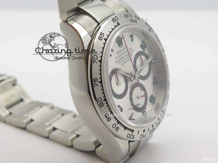 MiroTime 0420 Original Daytona 116509 JF Best Edition Silver Dial On SS Bracelet A 4022